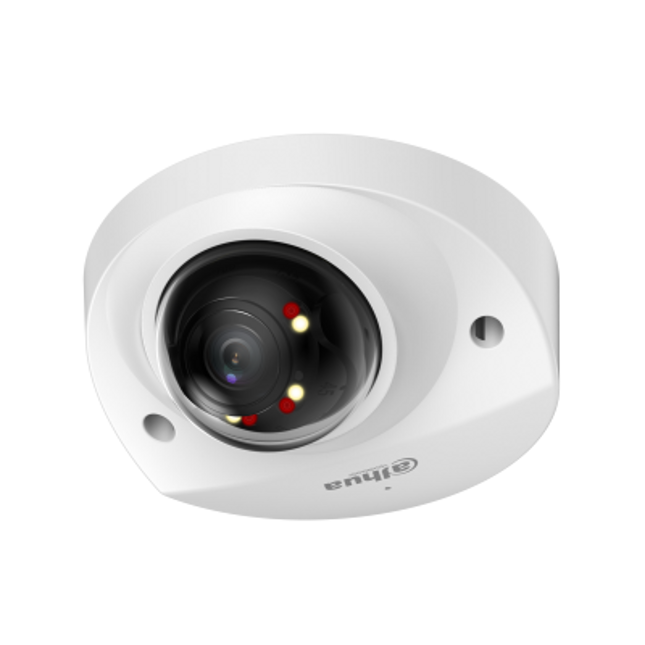 Kamerë Sigurie IP 4MP Dahua IPC-HDBW2449F-AS-IL WizSense Dome me mikrofon, Smart Dual Light 30m, pamje me ngjyra natën, AI SMD Plus, WDR 120dB, PoE, microSD 256GB dhe mbrojtje IP67 IK10.