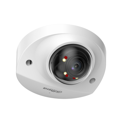 Kamerë Sigurie IP 4MP Dahua IPC-HDBW2449F-AS-IL WizSense Dome me mikrofon, Smart Dual Light 30m, pamje me ngjyra natën, AI SMD Plus, WDR 120dB, PoE, microSD 256GB dhe mbrojtje IP67 IK10.