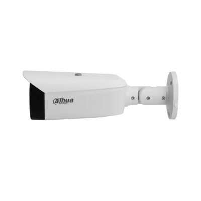 Kamerë Sigurie IP 4MP Dahua IPC-HFW3449T1-AS-PV S5 WizSense Bullet me sirenë, drita alarmi të kuqe dhe blu, Smart Dual Light 30m, dy mikrofona, komunikim dykahësh, SMD 4.0, PoE dhe IP67.
