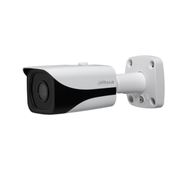 Kamerë Sigurie IP 8MP Dahua IPC-HFW4831E-SE Bullet 4K me Smart IR 40m, lente 2.8mm, sensor STARVIS, WDR 120dB, detektim inteligjent IVS, PoE, H.265+ dhe mbrojtje IP67.