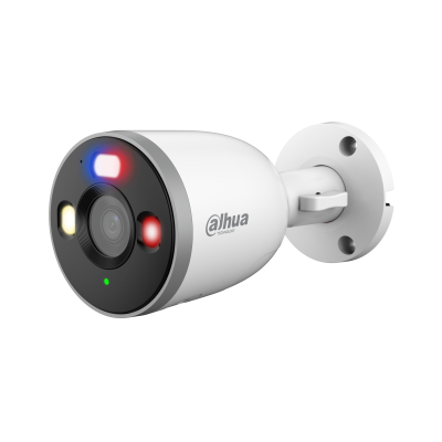 Kamerë Sigurie IP WiFi 3MP Dahua DH-F3D-PV me sirenë, drita alarmi kuqe-blu, komunikim dykahësh dhe Smart Dual Light 30m.