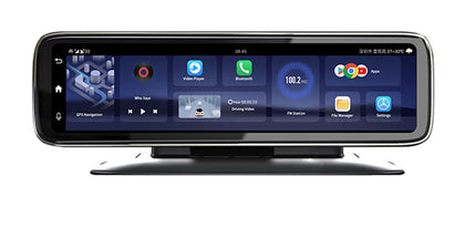 Kamerë Sigurie Makine 4G 4 Kanale 360° S124CH4G me ekran 12" FHD, Android, GPS, ADAS, monitorim 24/7 nga telefoni dhe MicroSD deri 512GB.