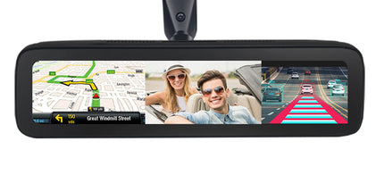 Kamerë Sigurie Makine 4G 4 Kanale 360° S124CH4G me ekran 12" FHD, Android, GPS, ADAS, monitorim 24/7 nga telefoni dhe MicroSD deri 512GB.