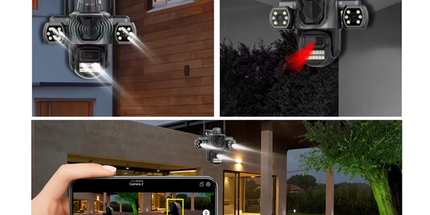 Kamerë sigurie WiFi ICSEE 3MP PTZ 360° me Auto Tracking, vision nate, audio me dy drejtime, IP65 rezistente ndaj ujit, kontroll nga telefoni me aplikacion iCSee, mbështetje MicroSD deri në 128GB, ideale për shtëpi, biznese dhe ambiente të jashtme në Shqipëri.