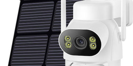 Kamerë sigurie XO CR19 4G Dual Lens 4MP me panel diellor, regjistrim 24/7 Always On Video (AOV), AI Human Detection, sensor PIR, vision nate me ngjyra, audio me dy drejtime, bateri 6880mAh, funksionon pa WiFi me rrjet 4G LTE, ideale për ferma, magazina, vila dhe ambiente të jashtme në Shqipëri. 