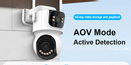 Kamerë sigurie solare WiFi TQ9 8MP Dual Lens me Auto Tracking, AI Human Detection, vision nate deri në 30 metra, audio me dy drejtime, bateri 18000mAh, regjistrim 24/7 dhe panel diellor, ideale për shtëpi, biznese, ferma dhe ambiente të jashtme në Shqipëri. 