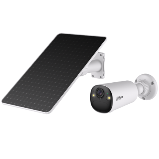 Kamera 4G Dahua DH-KIT/BF4CP-4G-XL/M0508 4MP me panel diellor 8W, bateri 32.4Wh, AOV 24/7, AI Human Vehicle Detection, Smart Dual Light, DMSS, Micro SD 512GB dhe IP66 në Shqipëri