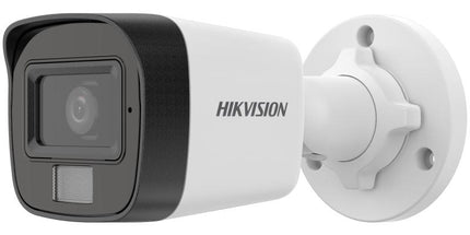 Kamera Hikvision DS-2CD1027G2H-LIU(F) 2MP ColorVu Smart Hybrid Light IP Bullet me rezolucion Full HD 1920×1080, Human & Vehicle Detection, ColorVu F1.0, IR Night Vision deri në 30 metra, White Light deri në 30 metra, mikrofon të integruar, microSD deri në 512GB, H.265+, PoE, IP67, kamerë sigurie profesionale për shtëpi, biznese dhe ambiente të jashtme në Shqipëri | AlbaStore 