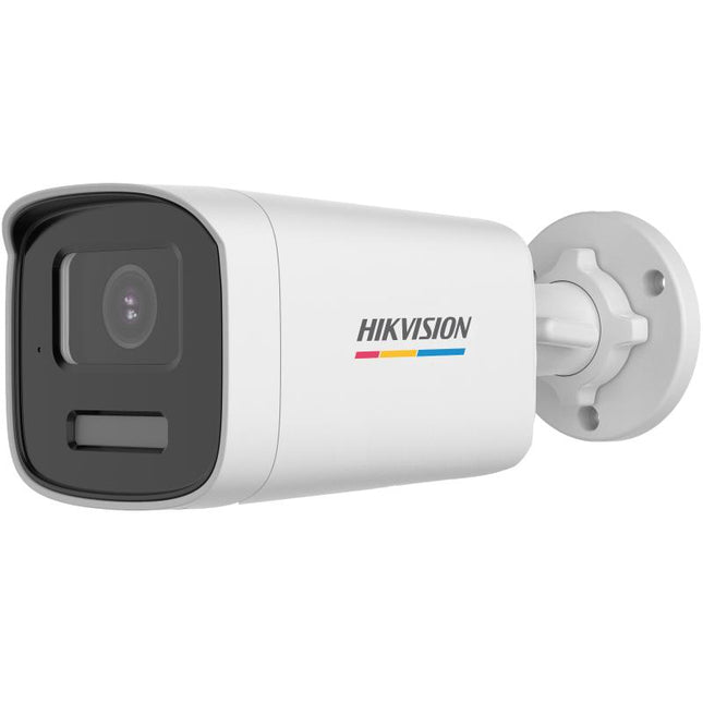 Kamera Hikvision DS-2CE12UF3T-LS 4K Smart Hybrid Light Bullet me rezolucion Ultra HD 4K, IR Night Vision deri në 40 metra, White Light deri në 40 metra, mikrofon të integruar, True WDR 130dB, IP67, kamerë sigurie profesionale për shtëpi, biznese, magazina dhe ambiente të jashtme në Shqipëri | AlbaStore 