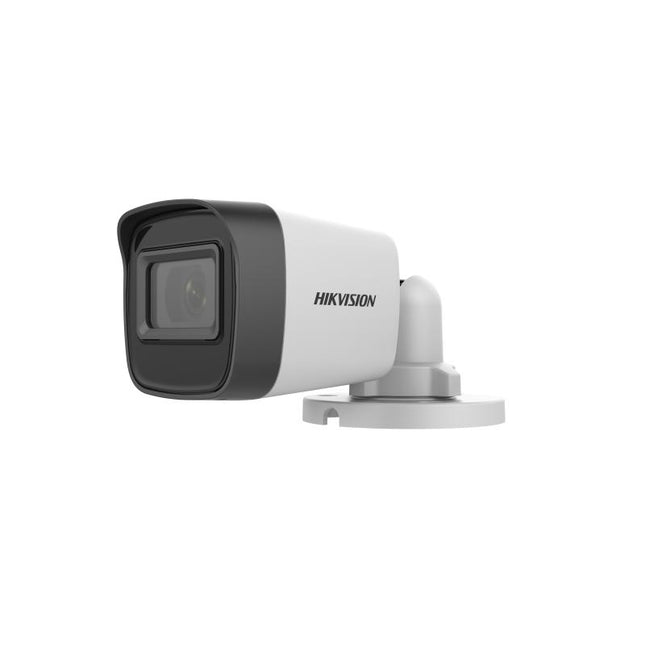 Kamera Hikvision DS-2CE16H0T-ITPF(C) 5MP Mini Bullet me rezolucion 5MP 2560×1944, EXIR 2.0, IR Night Vision deri në 25 metra, Digital WDR, Smart IR, IP67, kamerë sigurie profesionale për shtëpi, biznese, magazina dhe ambiente të jashtme në Shqipëri | AlbaStore