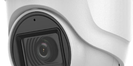 Kamera Hikvision DS-2CE76H0T-ITMFS 5MP Audio Turret me rezolucion 5MP 2560×1944, Smart IR Night Vision deri në 30 metra, mikrofon të integruar Audio over Coax, Digital WDR, IP67, kamerë sigurie profesionale për shtëpi, biznese, magazina dhe ambiente të jashtme në Shqipëri | AlbaStore 