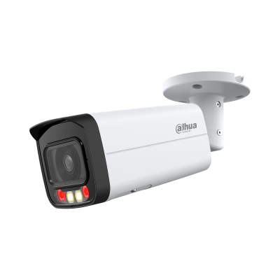 Kamera IP Dahua DH-IPC-HFW2249T-AS-IL Bullet 2MP WizSense Smart Dual Light me SMD Plus, Human Vehicle Detection, IR 60m, dritë të ngrohtë 50m, WDR 120dB, mikrofon, PoE dhe IP67 në Shqipëri 