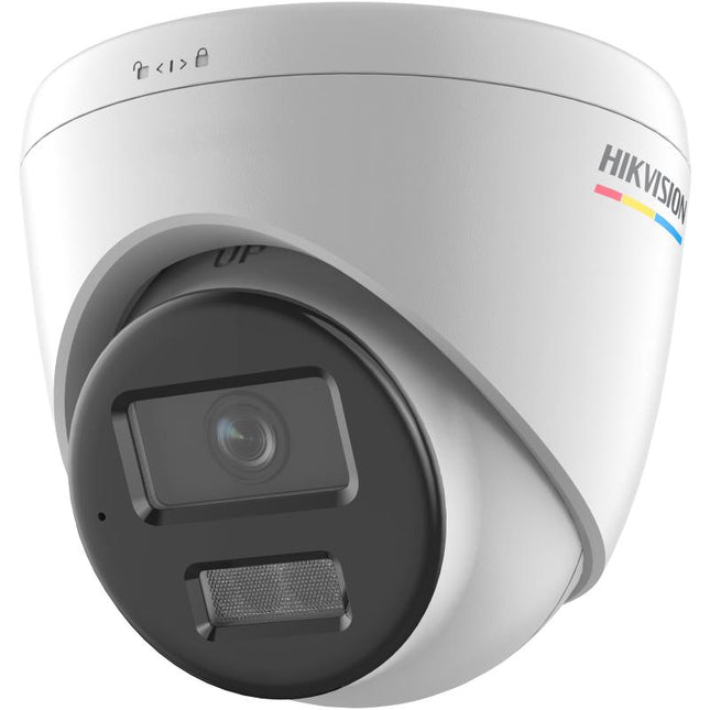 Kamera IP Hikvision DS-2CD1367G2H-LIU Turret 6MP ColorVu me Smart Hybrid Light, Human Vehicle Detection, IR dhe White Light 30m, F1.0, mikrofon të integruar, WDR 120dB, PoE dhe IP67 në Shqipëri