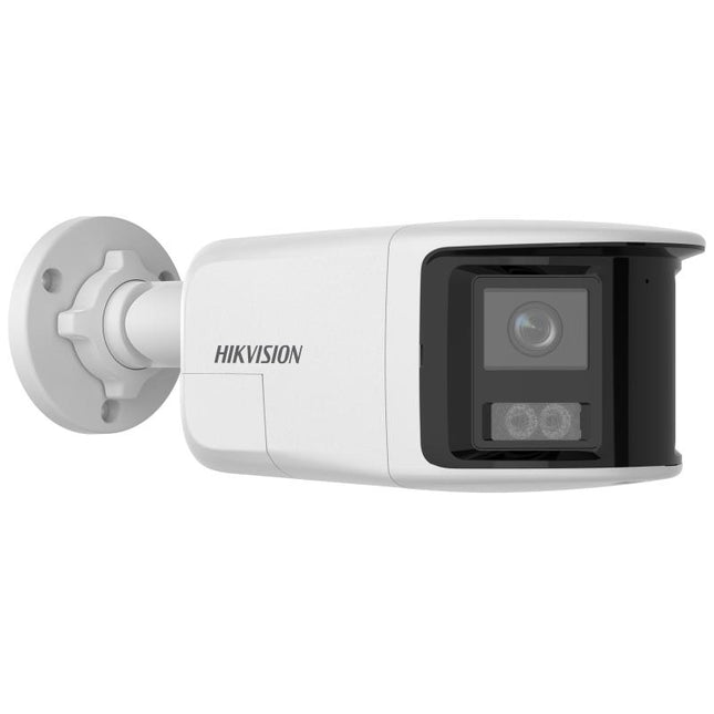 Kamera IP Hikvision DS-2CD1T63G2P-LIUF 6MP panoramike 180° me Smart Hybrid Light, Human Vehicle Detection, Two-Way Audio, alarm aktiv me dritë dhe zë, WDR 120dB, Micro SD 512GB, PoE dhe IP67 në Shqipëri