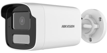 Kamera IP Hikvision DS-2CD1T83G2-LIUF 8MP 4K Bullet me Smart Hybrid Light, Human Vehicle Detection, IR dhe White Light 50m, mikrofon, WDR 120dB, Micro SD 512GB, PoE dhe IP67 për kamera sigurie në Shqipëri 