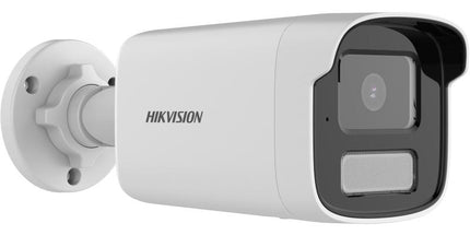 Kamera IP Hikvision DS-2CD1T83G2-LIUF 8MP 4K Bullet me Smart Hybrid Light, Human Vehicle Detection, IR dhe White Light 50m, mikrofon, WDR 120dB, Micro SD 512GB, PoE dhe IP67 për kamera sigurie në Shqipëri 
