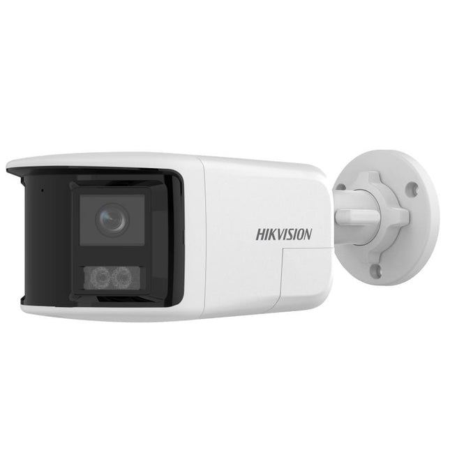 Kamera IP Hikvision DS-2CD1T83G2P-LIUF/SL 8MP Dual Lens panoramike 180° me Smart Hybrid Light, Person Vehicle Detection, Two-Way Audio, alarm aktiv me dritë dhe zë, Micro SD 512GB dhe IP67 në Shqipëri 
