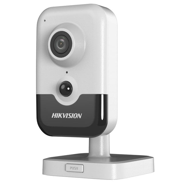 Kamera IP Hikvision DS-2CD2463G2-I Cube 6MP AcuSense me Two-Way Audio, mikrofon dhe altoparlant, PIR 8m, Human Vehicle Detection, IR 10m, WDR 120dB, Micro SD 512GB dhe PoE për kamera sigurie në Shqipëri 