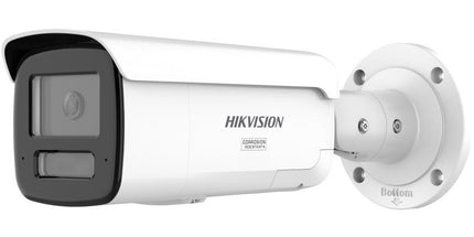 Kamera IP Hikvision DS-2CD2T123G2-LIS2UY/SL 12MP Ultra HD AcuSense me Smart Hybrid Light IR dhe White Light 60m, Human Vehicle Detection, alarm aktiv, Dual Microphone, Smart PA Speaker, WDR 120dB, Micro SD 512GB, PoE dhe IP67 në Shqipëri 