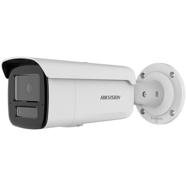 Kamera IP Hikvision DS-2CD2T83G2-4LI2U 8MP 4K AcuSense me Smart Hybrid Light 80m, Human Vehicle Detection, Dual Microphone, Face Detection, WDR 120dB, Micro SD 512GB, PoE, IP67 dhe IK10 në Shqipëri