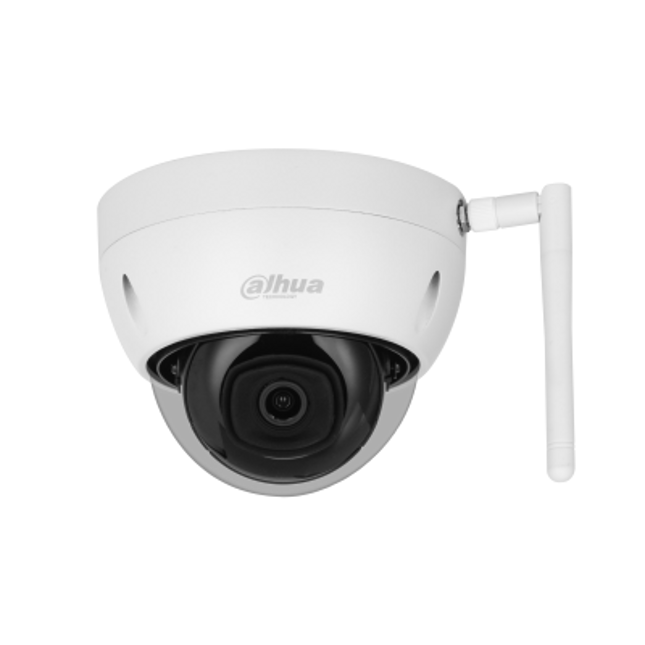 Kamera WiFi Dahua DH-IPC-HDBW1430DE-SW 4MP Dome me Smart IR 30m, WiFi 2.4GHz, Micro SD 256GB, trup metalik, IP67 dhe IK10 për kamera sigurie në Shqipëri 
