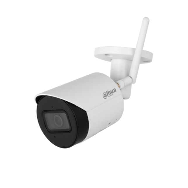 Kamera WiFi Dahua DH-IPC-HFW1430DS-SAW 4MP Bullet me mikrofon të integruar, IR 30m, WiFi 2.4GHz deri 80m, Micro SD 256GB, DMSS dhe IP67 në Shqipëri Kamera WiFi Dahua DH-IPC-HFW1430DS-SAW 4MP Bullet me mikrofon të integruar, IR 30m, WiFi 2.4GHz deri 80m, Micro SD 256GB, DMSS dhe IP67 në Shqipëri