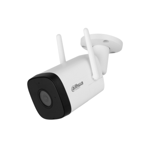 Kamera WiFi Dahua DH-IPC-HFW1430DT-STW 4MP Bullet me Dual Antenna WiFi deri 150m, Two-Way Audio, mikrofon, altoparlant, IR 30m, Micro SD 256GB dhe IP67 në Shqipëri 