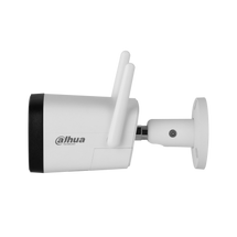 Kamera WiFi Dahua DH-IPC-HFW1430DT-STW 4MP Bullet me Dual Antenna WiFi deri 150m, Two-Way Audio, mikrofon, altoparlant, IR 30m, Micro SD 256GB dhe IP67 në Shqipëri 