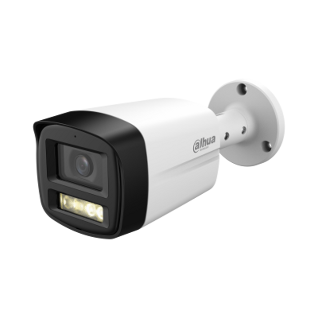 Kamera sigurie Dahua DH-HAC-HFW1801TLM-IL-A 4K HDCVI Bullet me Smart Dual Light 40m, Smart Light+, Smart Area Lighting, mikrofon të integruar dhe IP67 në Shqipëri 
