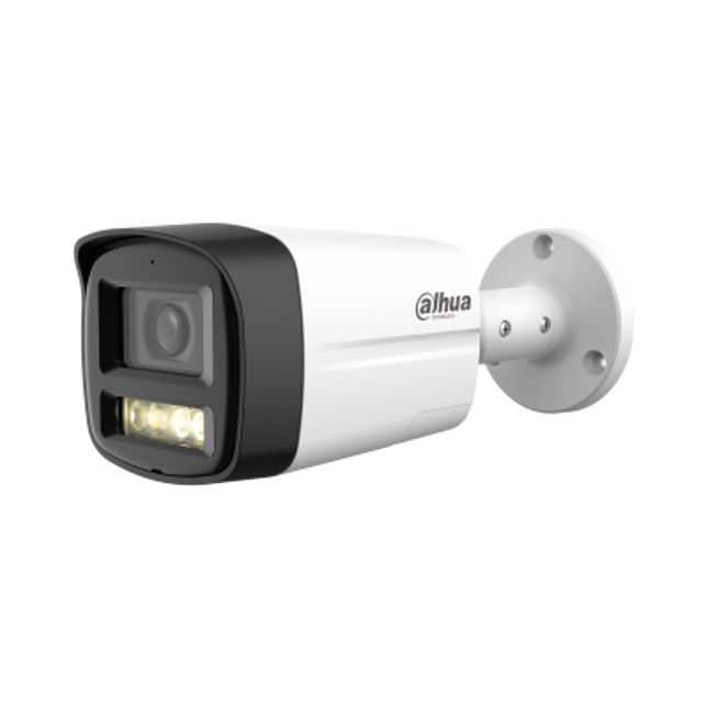 Kamera sigurie Dahua DH-HAC-HFW1801TLM-IL-T 4K HDCVI Bullet me Smart Dual Light 40m, Two-Way Talk, mikrofon, altoparlant, Smart Light+ dhe IP67 në Shqipëri
