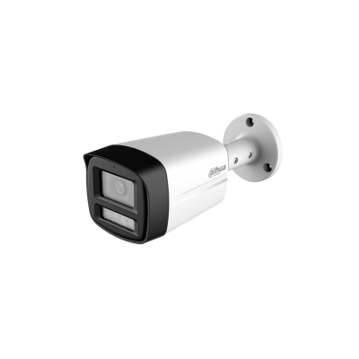 Kamera sigurie Dahua DH-HAC-HFW1801TLM-IL-T 4K HDCVI Bullet me Smart Dual Light 40m, Two-Way Talk, mikrofon, altoparlant, Smart Light+ dhe IP67 në Shqipëri