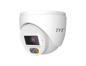 Kamera sigurie TVT TD-9540S5L-D 4MP Turret Full HD 2K me PoE, IR 30m dhe White Light IP67 per biznese dhe shtepi ne Shqiperi