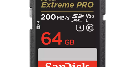 Kartë Memorie SD 64GB 200MB/s SanDisk Extreme PRO UHS-I, U3, V30, shkrim deri 90MB/s dhe performancë për video 4K UHD.     64GB SanDisk Extreme PRO SDHC™ …