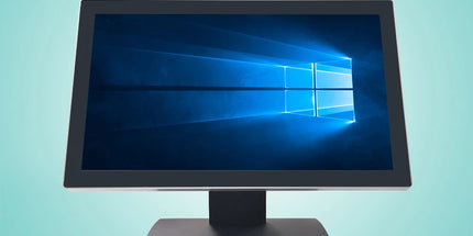 Kasë POS me ekran me prekje 18.5 inç OCOM POS-1801, trup metalik me bazë alumini, procesor Intel Celeron J1900 ose Intel Core i3/i5, Windows, ekran i madh HD, ideale për markete, supermarkete, restorante, farmaci dhe biznese në Shqipëri.