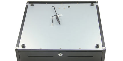 Kasë lekësh profesionale heavy-duty OCOM ECD-460S me 5 ndarje kartëmonedhash dhe 8 ndarje monedhash, strukturë metalike të fortë për markete të mëdha dhe POS në Shqipëri.