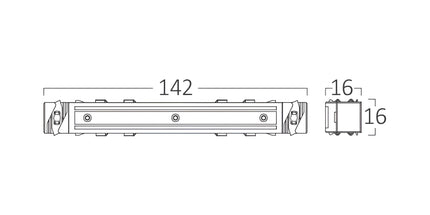 Lidhës drejtë për shinë magnetike 48V Braytron BY41-90011, konektor për bashkimin e shinave magnetike Track Lighting, ngjyrë e zezë, IP20 – Braytron Shqipëri