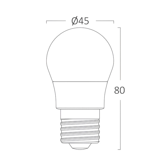 Llambë LED Braytron BA11-00523 G45 E27 5W, 6500K dritë e ftohtë, 470 lumen, ekuivalente 40W – llampa LED Braytron Shqipëri