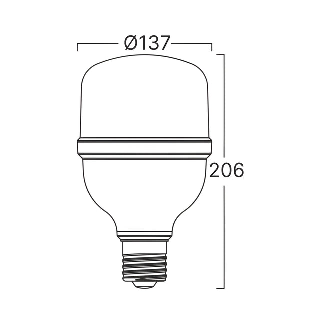 Llambë LED Braytron BA13-35023 T140 E27 50W, 6500K dritë e ftohtë, 5500 lumen, ekuivalente 320W – llampë LED e fuqishme Braytron Shqipëri
