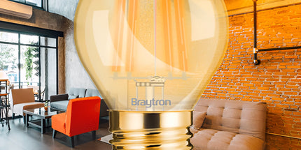 Llambë LED Filament Amber Braytron BB37-00420 G45 E27 4W, 2200K dritë shumë e ngrohtë, 360 lumen, dekorative – llampa Braytron Shqipëri