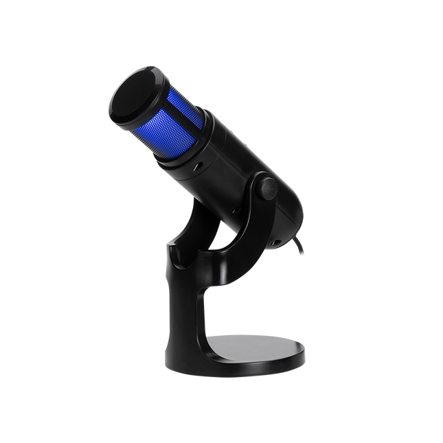 Mikrofon Xtrike Me XMC-03 USB RGB me kapje omnidireksionale dhe dizajn rrotullues për gaming dhe komunikim online.