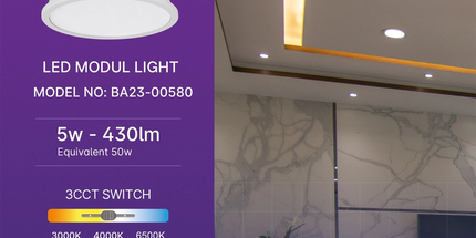 Modul LED për spot Braytron BA23-00580 MR16 5W 3IN1 3000K 4000K 6500K, 430 lumen, kënd 110° – spot LED Braytron Shqipëri