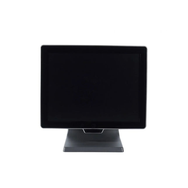 Monitor Touchscreen POS 15 Inch S586 me ekran me prekje dhe bazament tavoline për kasë, market, dyqan, bar, restorant dhe sisteme POS.