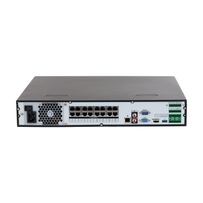 NVR 16 Kanale Dahua DHI-NVR4416-16P-EI WizSense, 16 porta PoE, kamera IP deri 16MP, 4 HDD dhe HDMI 4K.