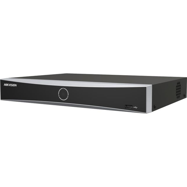 NVR Hikvision DS-7604NXI-K1/4P 4 kanale PoE AcuSense 4K për kamera IP deri 12MP, 4 porta PoE, Human Vehicle Detection, Motion Detection 2.0, Facial Recognition, Perimeter Protection dhe HDD deri 10TB për kamera sigurie në Shqipëri 