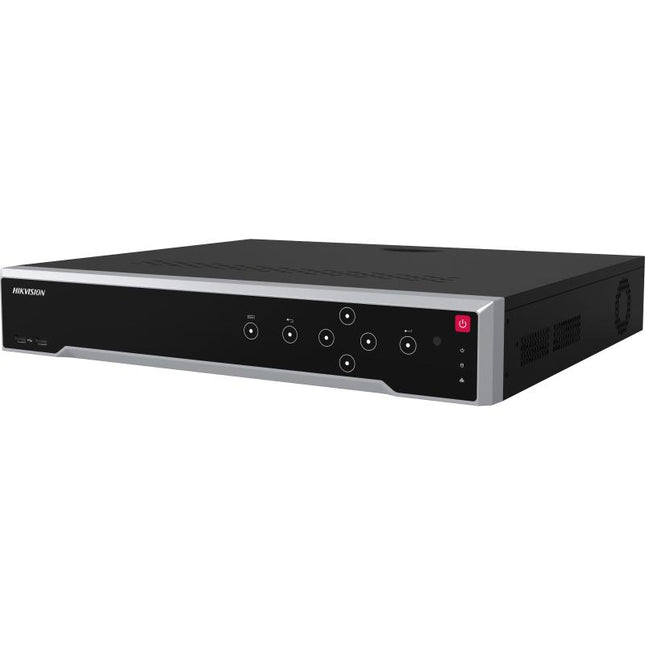 NVR Hikvision DS-7732NI-M4/16P 32 kanale për kamera IP, 16 porta PoE, dalje 8K, rezolucion deri 32MP, 320Mbps, 4 SATA për HDD deri 64TB, ANPR, VCA, People Counting dhe Hik-Connect për kamera sigurie në Shqipëri 