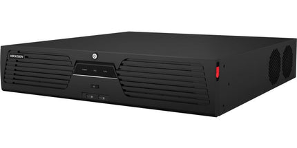 NVR Hikvision DS-96128NI-M8 128 kanale 8K për kamera IP deri 32MP, 400Mbps, 8 SATA për HDD, RAID 0 1 5 6 10, ANPR, People Counting, Fisheye dhe Hik-Connect për sisteme kamera sigurie në Shqipëri 
