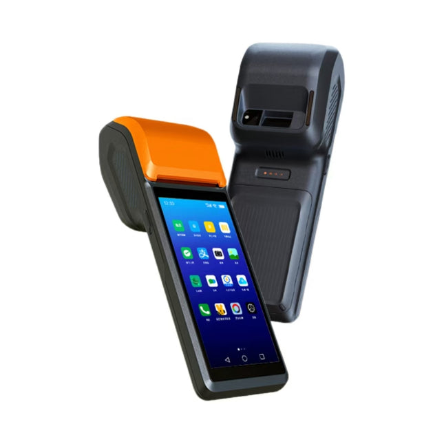 Printer Faturash portativ Q6 me printer termik të integruar, Android 11, NFC, WiFi, Bluetooth, procesor 4-Core, 2GB RAM, 32GB memorie dhe bateri 3200mAh, ideal për markete, restorante, farmaci, korrierë dhe biznese në Shqipëri.