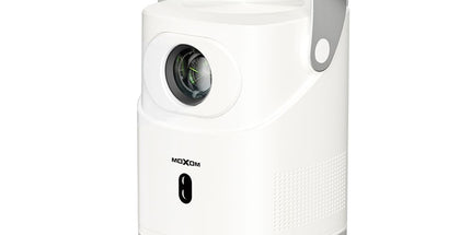 Projektor portativ HD Moxom MX-PJ09, mini projektor për filma dhe prezantime me HDMI dhe ekran deri 120 inch në Shqipëri.