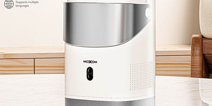 Projektor portativ HD Moxom MX-PJ09, mini projektor për filma dhe prezantime me HDMI dhe ekran deri 120 inch në Shqipëri.