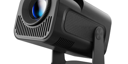 Projektor smart HY320 me Android 11 dhe WiFi, mbështetje 4K, ideal për home cinema dhe streaming në Shqipëri.
